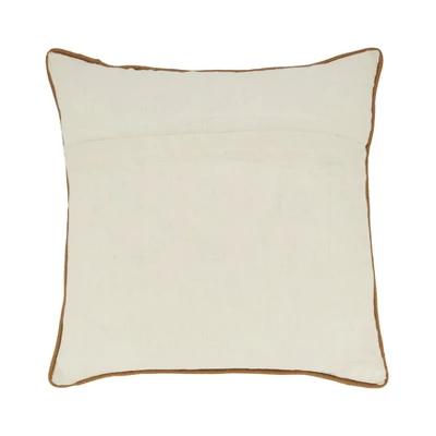 Saro Lifestyle Embroidered Bumble Bee Bliss Poly Filled Throw Pillow, 18", Beige 1 Saro Lifestyle Embroidered Bumble Bee Bliss Poly Filled Throw Pillow, 18", Beige