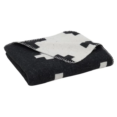 Saro Lifestyle Reversible Plus Sign Throw, 50x60 Inches, Multicolored 2 Saro Lifestyle Reversible Plus Sign Throw, 50x60 Inches, Multicolored - Image 2