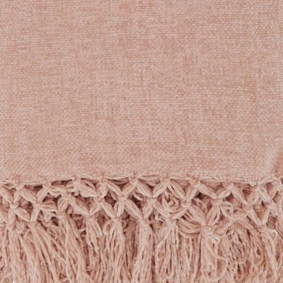 Saro Lifestyle Chenille Throw Blanket With Knotted Design 2 Saro Lifestyle Chenille Throw Blanket With Knotted Design - Image 2