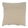 Saro Lifestyle Segmented Embroidered Decorative Pillow Cover, Blue, 20"