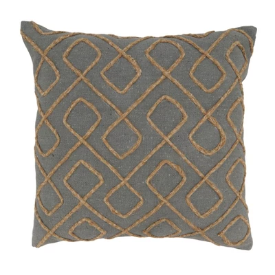 Saro Lifestyle Dori Embroidered Throw Pillow With Poly Filling 2 Saro Lifestyle Dori Embroidered Throw Pillow With Poly Filling - Image 2