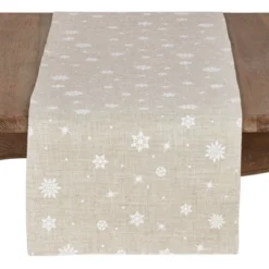 Saro Lifestyle Snowflake Christmas Table Runner -Winter Glow Store GUEST 078c84da 9028 46eb bf92 10dfe02e3956