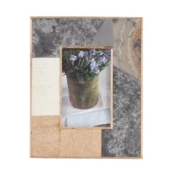 Saro Lifestyle Picture Frame With Slate Fragment Design 9 Saro Lifestyle Picture Frame With Slate Fragment Design -Winter Glow Store GUEST 0a37411e e51b 40de 830e 24a307b35b41
