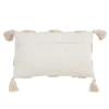 Saro Lifestyle Poly-Filled Lumbar Throw Pillow With Tufted Diamond Design