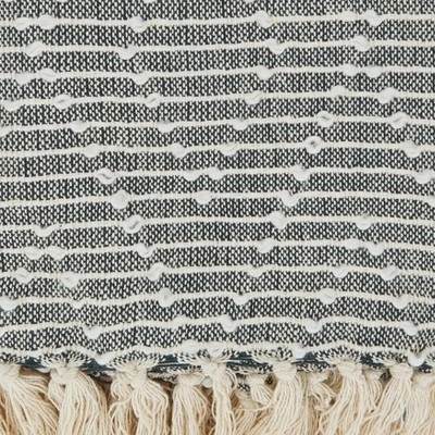 Saro Lifestyle Diamond Woven Throw, 50x60 Inches, Black 3 Saro Lifestyle Diamond Woven Throw, 50x60 Inches, Black - Image 3