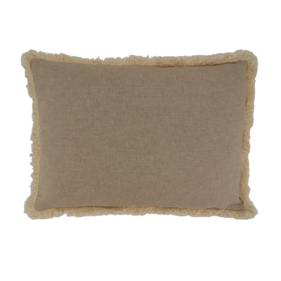 Saro Lifestyle Embroidered Merry Christmas Pillow - Poly Filled, 14"x20" Oblong, Natural 1 Saro Lifestyle Embroidered Merry Christmas Pillow - Poly Filled, 14"x20" Oblong, Natural