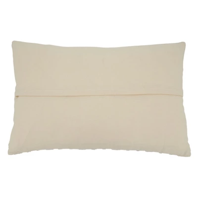 Saro Lifestyle Poly-Filled Woven Stripe Design Throw Pillow, Natural 1 Saro Lifestyle Poly-Filled Woven Stripe Design Throw Pillow, Natural