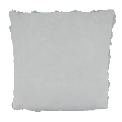 Saro Lifestyle Rose Wedding Cake Throw Pillow With Down Filling, Mint, 17" X 17" 1 Saro Lifestyle Rose Wedding Cake Throw Pillow With Down Filling, Mint, 17" X 17"