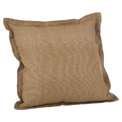 20"x20" Whip Stitched Flange Design Throw Pillow - Saro Lifestyle 4 20"x20" Whip Stitched Flange Design Throw Pillow - Saro Lifestyle - Image 4