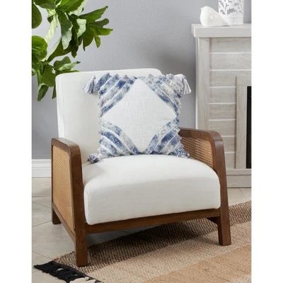 Saro Lifestyle Tufted Diamond Dual-Tone Throw Pillow With Poly Filling 2 Saro Lifestyle Tufted Diamond Dual-Tone Throw Pillow With Poly Filling - Image 2