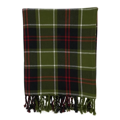 50"x60" Plaid Design Throw Blanket - Saro Lifestyle 1 50"x60" Plaid Design Throw Blanket - Saro Lifestyle