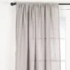Saro Lifestyle Nali Collection Rod Pocket Semi Sheer Window Curtain Single Panel