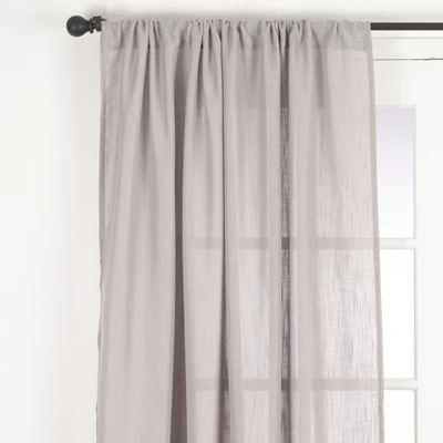 Saro Lifestyle Nali Collection Rod Pocket Semi Sheer Window Curtain Single Panel 1 Saro Lifestyle Nali Collection Rod Pocket Semi Sheer Window Curtain Single Panel