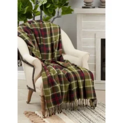 50"x60" Plaid Design Throw Blanket - Saro Lifestyle 7 50"x60" Plaid Design Throw Blanket - Saro Lifestyle -Winter Glow Store GUEST 16e311ae 97c0 4c70 a2dc ddb543206b6d