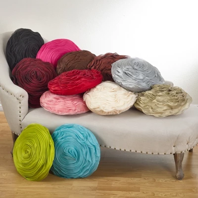 Saro Lifestyle Rose Design Throw Pillow 1 Saro Lifestyle Rose Design Throw Pillow