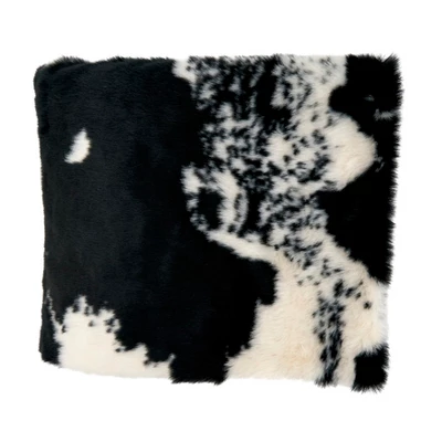 Saro Lifestyle Faux Fur Cow Hide Throw 3 Saro Lifestyle Faux Fur Cow Hide Throw - Image 3