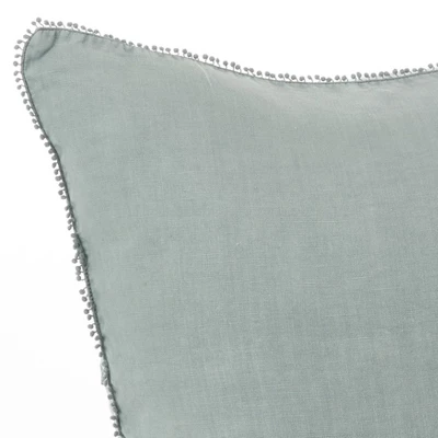 20"x20" Oversize Pom-Pom Design Square Throw Pillow - Saro Lifestyle 2 20"x20" Oversize Pom-Pom Design Square Throw Pillow - Saro Lifestyle - Image 2