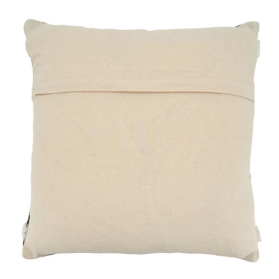 Saro Lifestyle Saro Lifestyle Printed And Embroidered Design Stripe Pillow Cover, Multi, 20" 1 Saro Lifestyle Saro Lifestyle Printed And Embroidered Design Stripe Pillow Cover, Multi, 20"