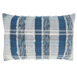 Saro Lifestyle Striped Woven Cotton Throw Pillow With Down Filling -Winter Glow Store GUEST 1e49b54c f5dc 4f7a b559 389bcb8af7d8