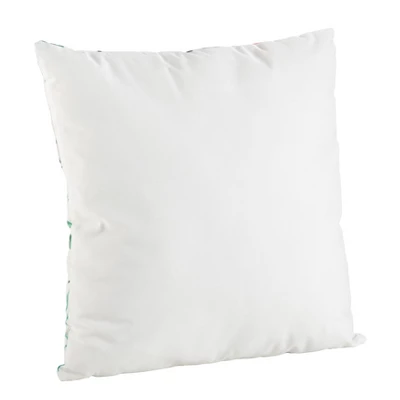 Saro Lifestyle 18"x18" Hibiscus Floral Print Poly Filled Throw Pillow: Decorative Bohemian Indoor Cushion, Zipper Closure 1 Saro Lifestyle 18"x18" Hibiscus Floral Print Poly Filled Throw Pillow: Decorative Bohemian Indoor Cushion, Zipper Closure