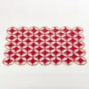 Saro Lifestyle Dining Placemat With Christmas Tree Cutwork (Set Of 4), 14"x20", Red