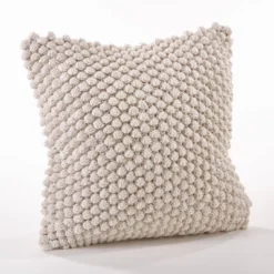 20"x20" Oversize Down Filled Crochet Pom-Pom Square Throw Pillow - Saro Lifestyle 15 20"x20" Oversize Down Filled Crochet Pom-Pom Square Throw Pillow - Saro Lifestyle -Winter Glow Store GUEST 20298db8 3978 45f7 9af0 2031dcac8809