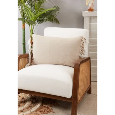 16"x23" Oversize Tassel Lumbar Throw Pillow Cover - Saro Lifestyle 2 16"x23" Oversize Tassel Lumbar Throw Pillow Cover - Saro Lifestyle - Image 2