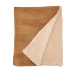 Saro Lifestyle Artisan Patchwork Leather Throw