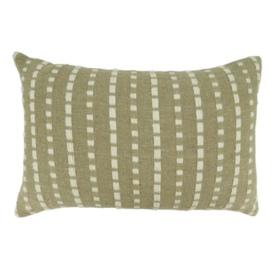 Saro Lifestyle Poly-Filled Stitched Stripe Throw Pillow 3 Saro Lifestyle Poly-Filled Stitched Stripe Throw Pillow - Image 3