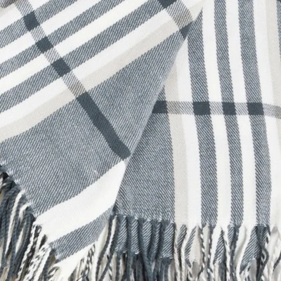 Gray Plaid Design Throw (50"X60") 1 Gray Plaid Design Throw (50"X60")