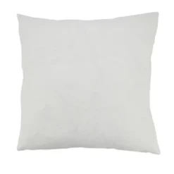 Saro Lifestyle Seasonal Splendor Christmas Trees And Snowflakes Throw Pillow Cover, 18", White