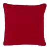 16"x16" Snowflake Poly Blend Down-Filled Square Throw Pillow Red - Saro Lifestyle: Indoor Decorative Cushion, Zippered