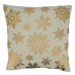 Saro Lifestyle Foil Print Snowflake Decorative Pillow Cover 6 Saro Lifestyle Foil Print Snowflake Decorative Pillow Cover -Winter Glow Store GUEST 2d7c65bc 1a72 44a7 b7b8 301453f9bd39
