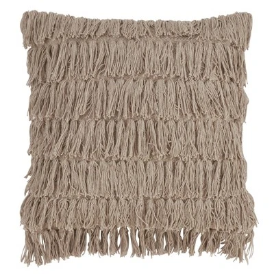 Down Filled Woven Fringes Pillow - Saro Lifestyle 5 Down Filled Woven Fringes Pillow - Saro Lifestyle - Image 5