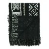 Saro Lifestyle Saro Lifestyle Mudcloth Design Throw Blanket, Black, 50"x60"