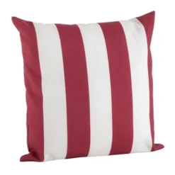 17"x17" Striped Poly Filled Indoor/Outdoor Accent Square Throw Pillow - Saro Lifestyle -Winter Glow Store GUEST 31168aaa 36c8 48bb 9487 00a8aacded72