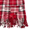 50"x60" Plaid Cotton Throw Red - SARO