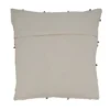Saro Lifestyle Dori Embroidered Throw Pillow With Down Filling, White, 18" X 18"