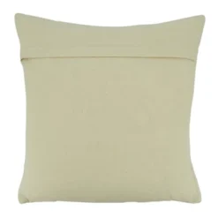 18"x18" Woven Striped Design Square Throw Pillow Cover Black - Saro Lifestyle