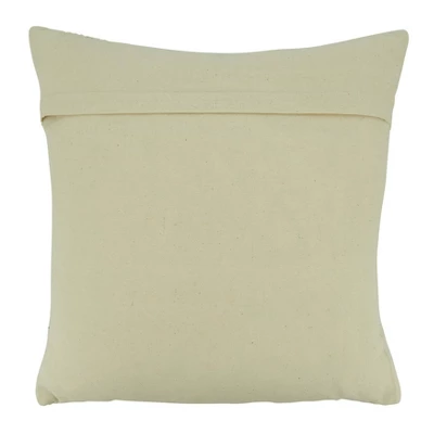 18"x18" Woven Striped Design Square Throw Pillow Cover Black - Saro Lifestyle 1 18"x18" Woven Striped Design Square Throw Pillow Cover Black - Saro Lifestyle