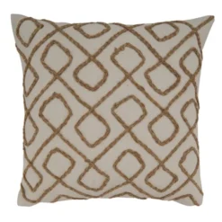 Saro Lifestyle Saro Lifestyle Throw Pillow Cover With Dori Embroidered Design -Winter Glow Store GUEST 38ddde97 7194 4d80 8f45 fbfb0deaf7ff