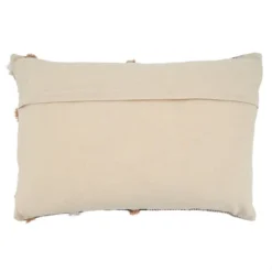 Saro Lifestyle Saro Lifestyle Printed And Tufted Design Pillow Cover, Multi, 16"x24"