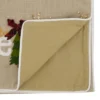 Saro Lifestyle Believe Christmas Runner, Natural, 16" X 72"