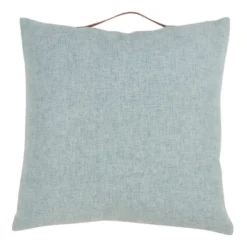 18"x18" Chenille With Handle Poly Filled Square Throw Pillow - Saro Lifestyle