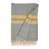 Saro Lifestyle Trendy Stripe And Herringbone Fringed Throw