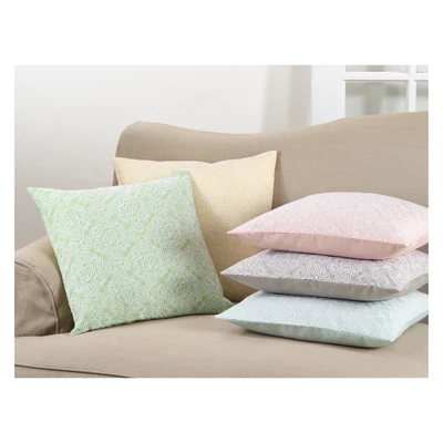 Saro Lifestyle 18"x18" Stitched Hearts Square Down Filled Throw Pillow Red 2 Saro Lifestyle 18"x18" Stitched Hearts Square Down Filled Throw Pillow Red - Image 2