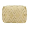 Saro Lifestyle Tufted Pouf With Foil Print Design
