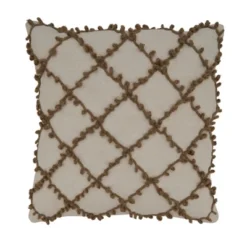 Saro Lifestyle Saro Lifestyle Cotton Pillow Cover With Dori Embroidered Design 5 Saro Lifestyle Saro Lifestyle Cotton Pillow Cover With Dori Embroidered Design -Winter Glow Store GUEST 3fcf719f 111d 4267 9981 d9d67305ad49