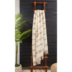 Saro Lifestyle Throw Blanket With Woven Stripes And Dots 5 Saro Lifestyle Throw Blanket With Woven Stripes And Dots -Winter Glow Store GUEST 40f8740a bec8 41d0 91c2 b010f3102c75