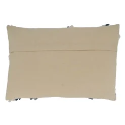 Saro Lifestyle Saro Lifestyle Topography Embroidered Decorative Pillow Cover, Blue, 16"x24"